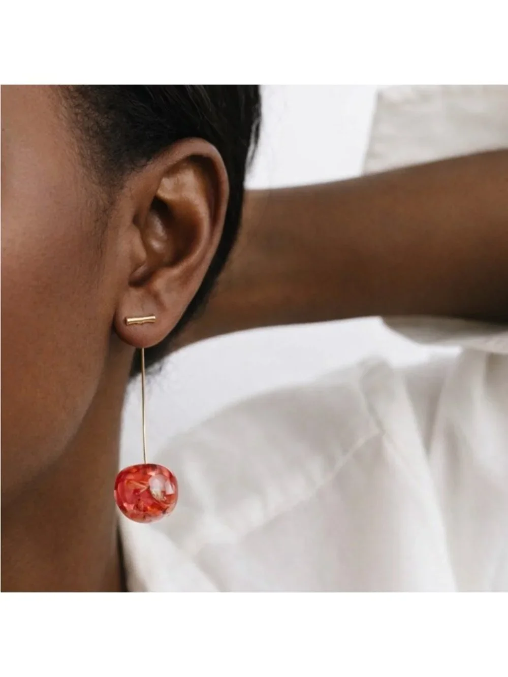 New! Cherry Drop Earrings (3038) NWOT